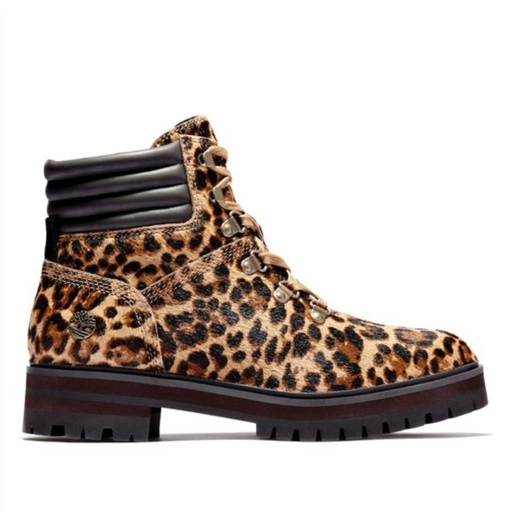 Timberland Women's Leopard / Cheetah Combat Boots